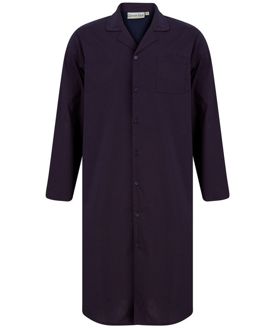 Diamond Geo Print 45" Button Through Woven Nightshirt WR88831