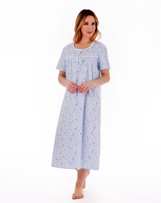 Daisy Print 46" Woven Nightdress ND77262
