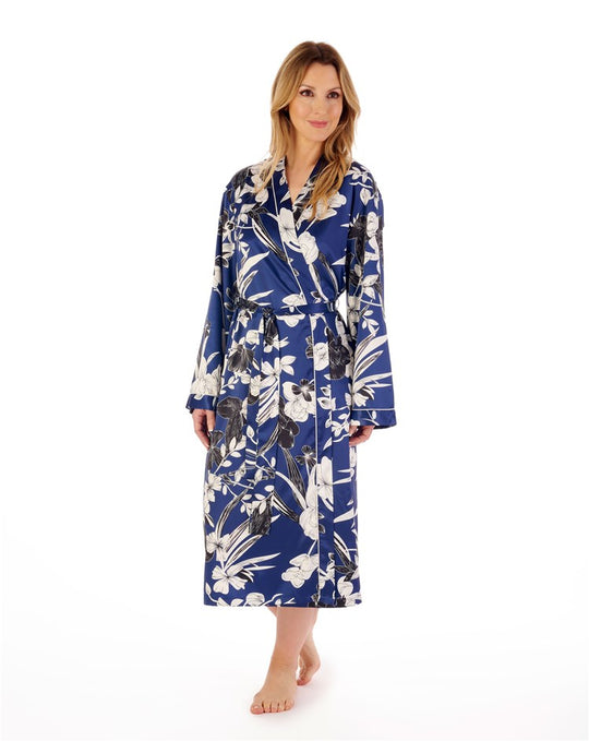Floral Satin 46" Kimono Wrap GL02724