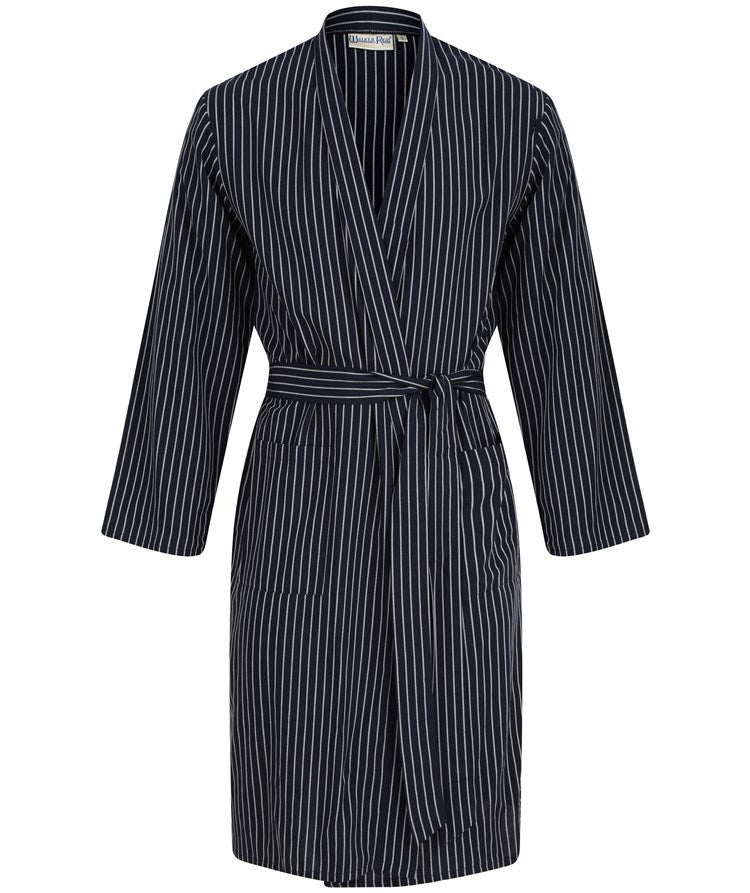46" Stripe Woven Cotton Kimono Wrap WR66817
