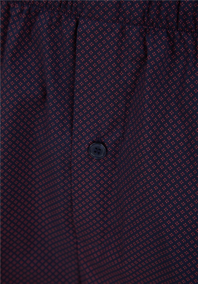 Diamond Geo Print Tailored Button Through Pyjama WR88833