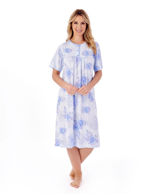 Large Floral Print 42" Jersey Nightdress ND01132
