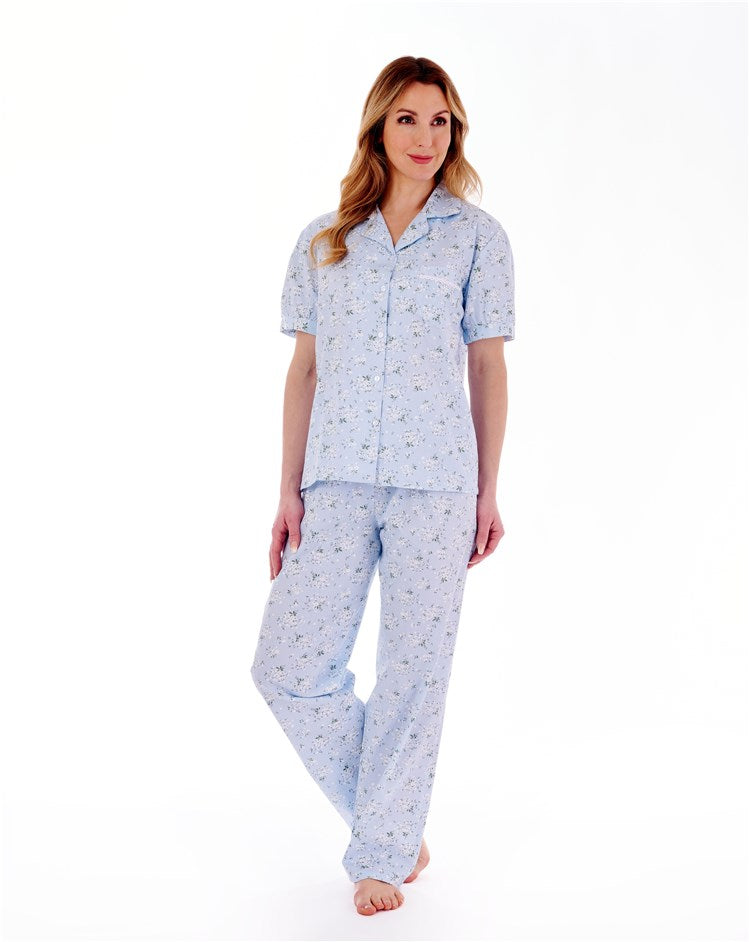 Daisy Print Tailored Pyjama Set PJ77263