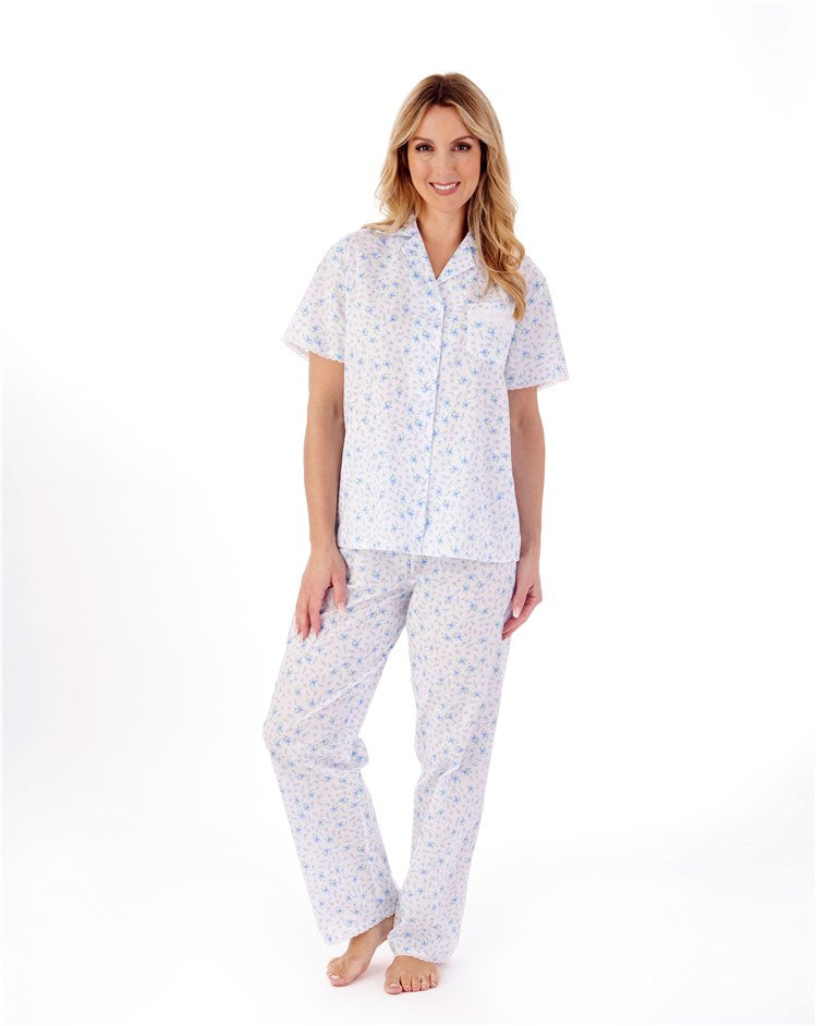Ditsy Floral Print Tailored Pyjama Set PJ01209