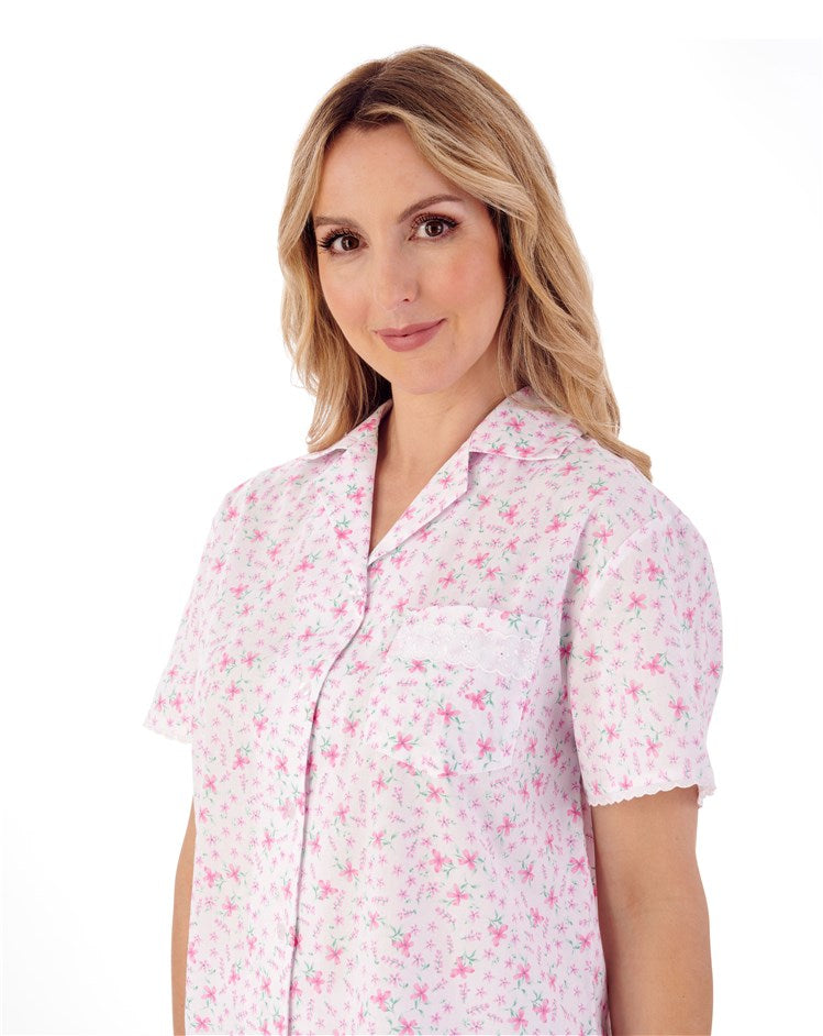 Ditsy Floral Print Tailored Pyjama Set PJ01209
