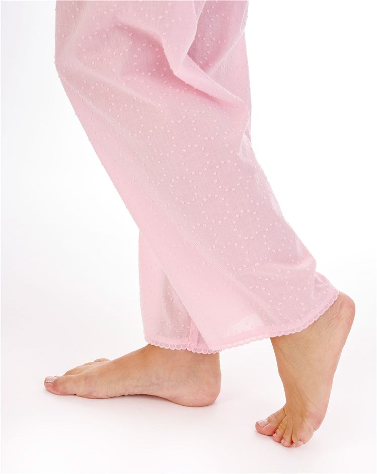 Circular Dobby Dot Tailored Short Sleeve  Pyjama PJ01234