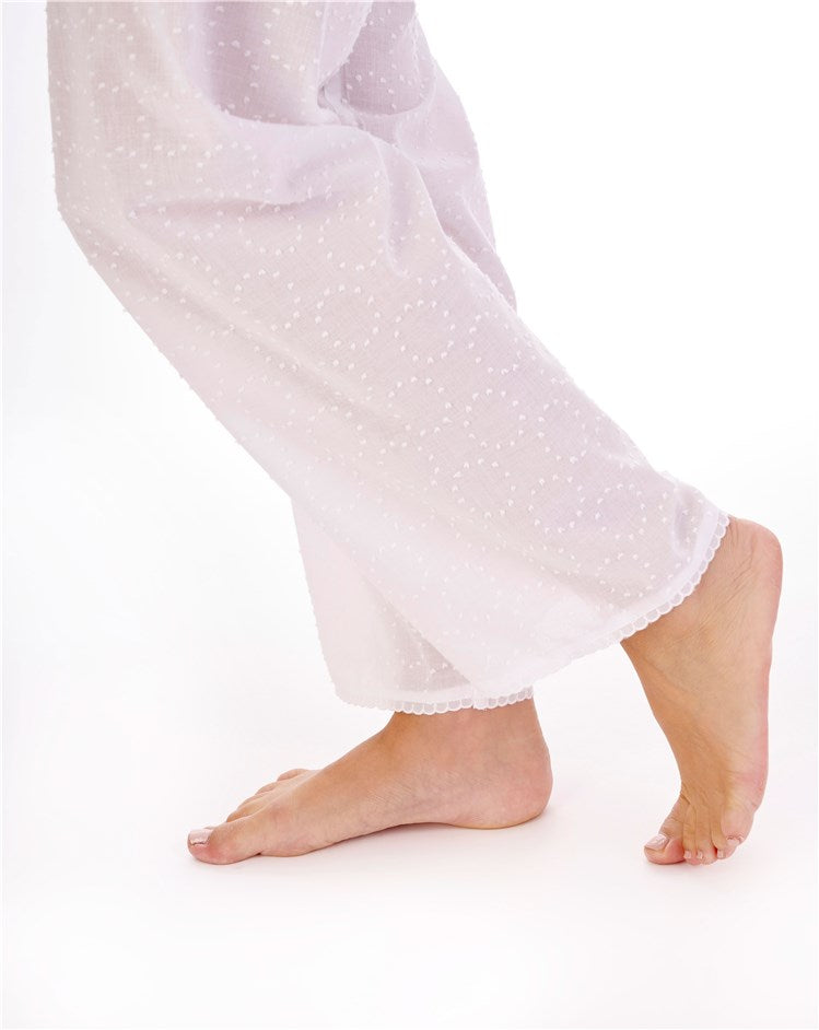 Circular Dobby Dot Tailored Short Sleeve  Pyjama PJ01234