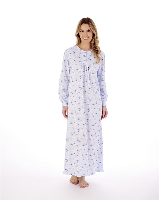 Picot Trim 50" Jersey Nightdress ND02109