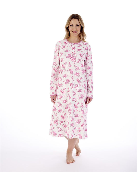 Floral Print 45" Interlock Jersey Nightdress ND02126