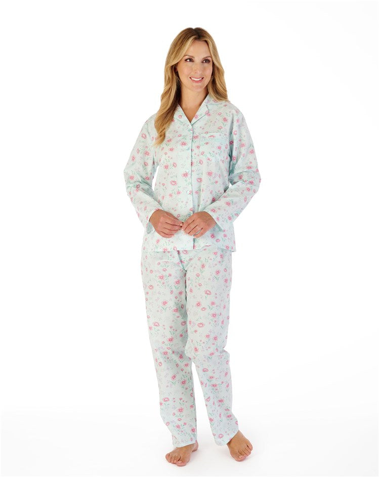 Floral Print Woven Cotton Tailored Pyjama Set PJ02203