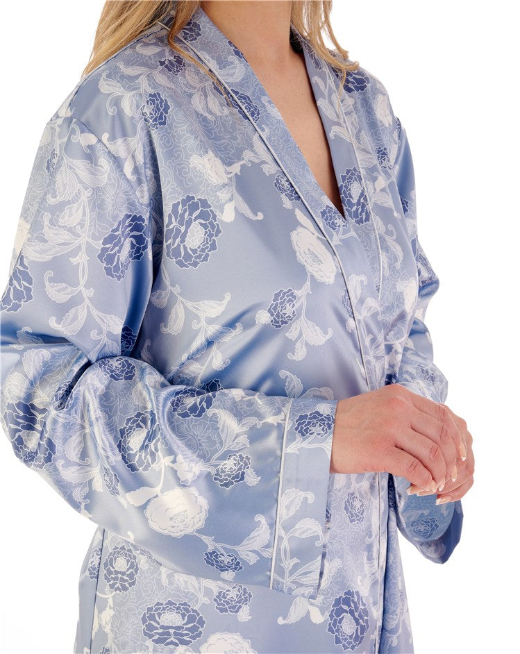46" Floral Satin Kimono Wrap GL02724