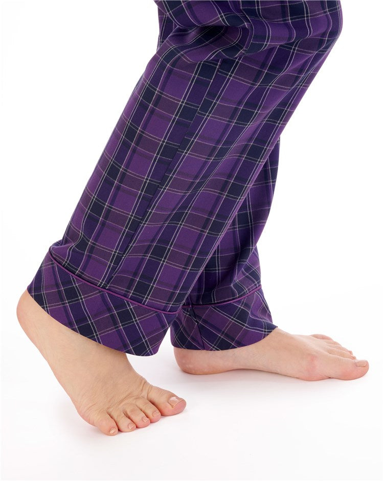 Woven Check Tailored Long Sleeve Pyjama PJ02222