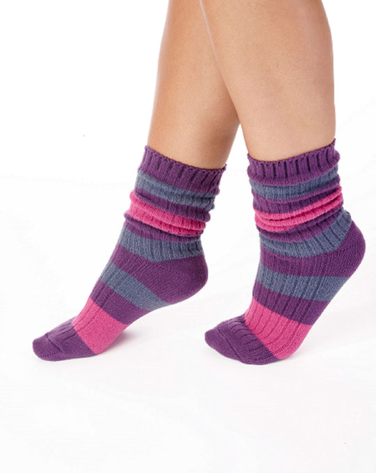 Stripe Pattern Rib Bedsock BS182