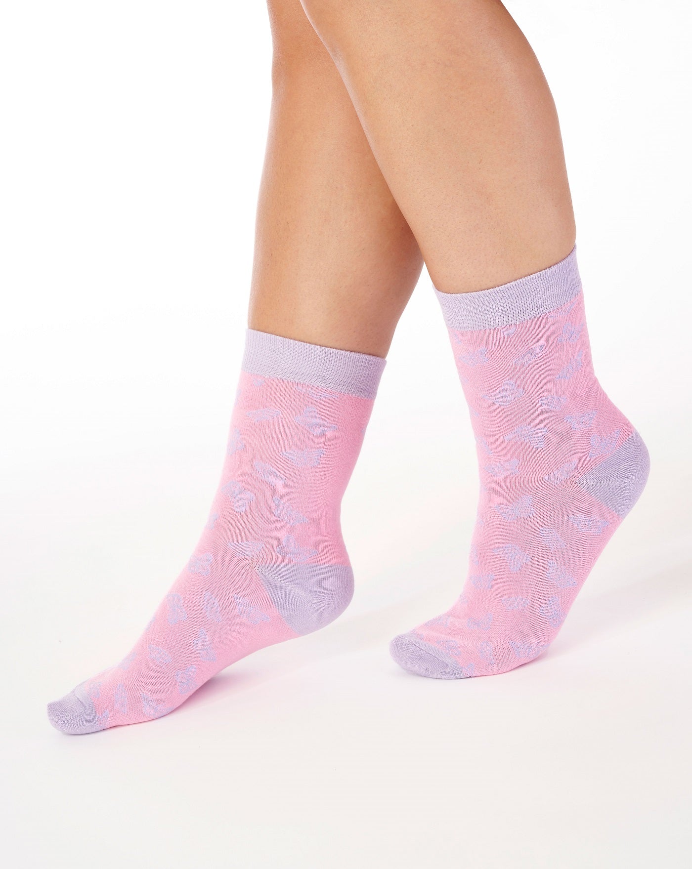Butterfly Leisure Sock (2 Pair Pack) LS186