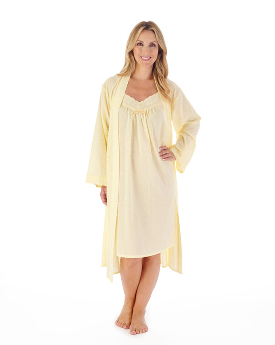 Dobby Dot 40" Woven Nightdress ND01230