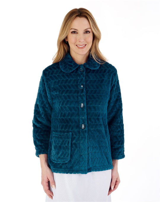 Chevron Pattern 25" Button Through Bedjacket BJ88315