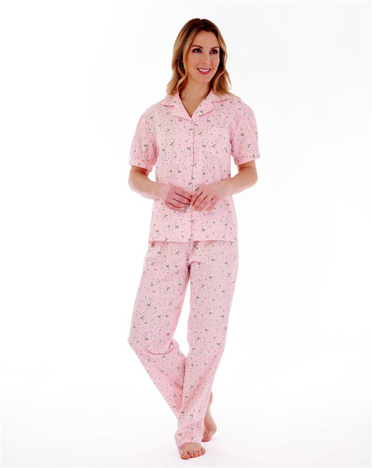 Daisy Print Tailored Woven Pyjama Set PJ77263