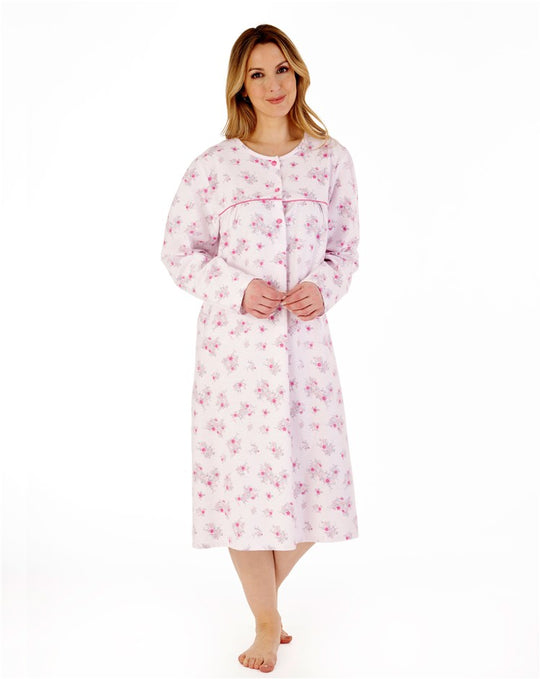 Floral Luxury Flannel 43" Woven Nightdress ND88210