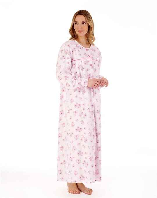 Floral Luxury Flannel 51" Woven Nightdress ND88214
