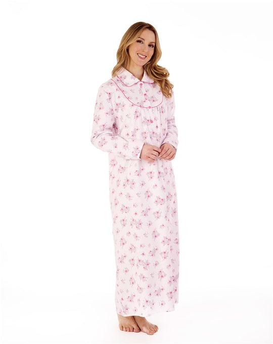 Floral Luxury Flannel 51" Woven Nightdress ND88212