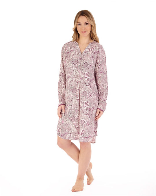 Paisley Print 38" Tailored Woven Nightshirt NS88225