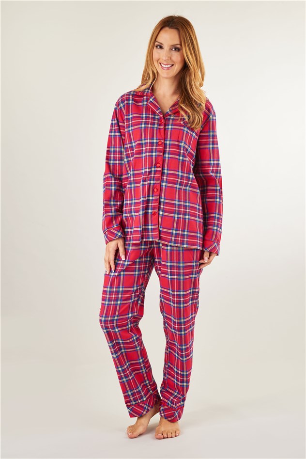 Slenderella Yarn Dyed Tartan Pyjama PJ8232