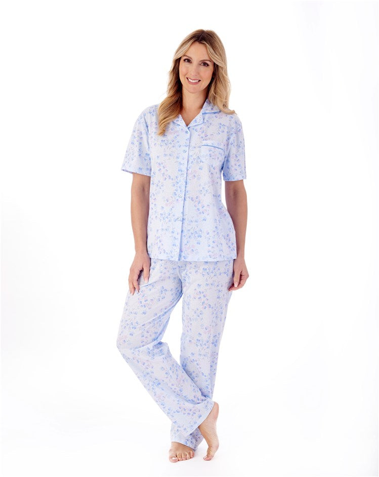 Trailing Floral Print Jersey Pyjama Set PJ01104