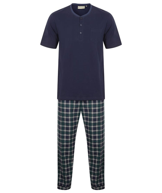 Check Flannel Jersey Top and Woven Trouser WR2801