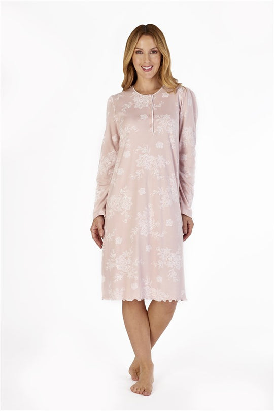 Floral Print 41" Jersey Nightdress ND4140
