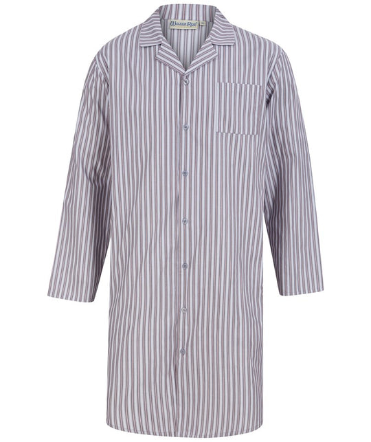 Woven Stripe 42" Button Through Nightshirt WR88825