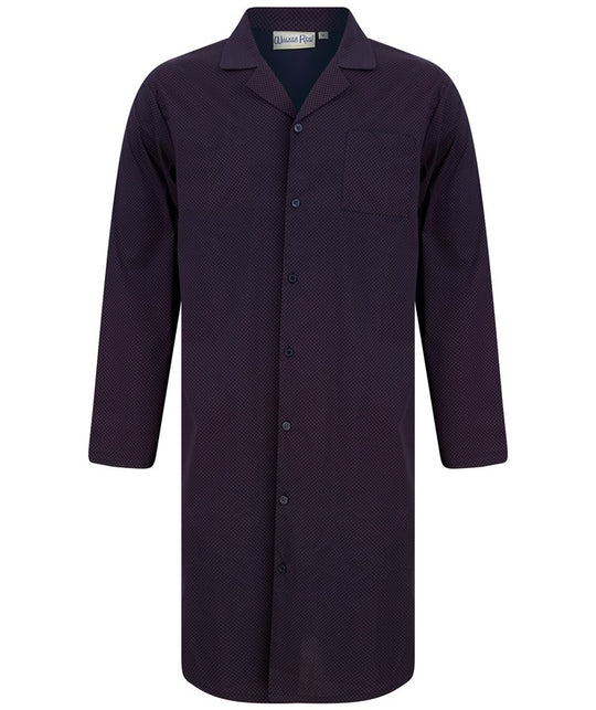 Diamond Geo Print 42" Button Through Woven Nightshirt WR88830